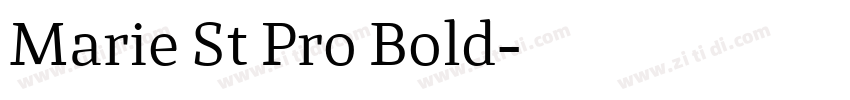 Marie St Pro Bold字体转换